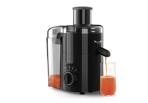 Detalle de Moulinex Frutelia Plus Centrifugeuse JU370810 Noir – 950 ml, 350 W, 2 vitesses