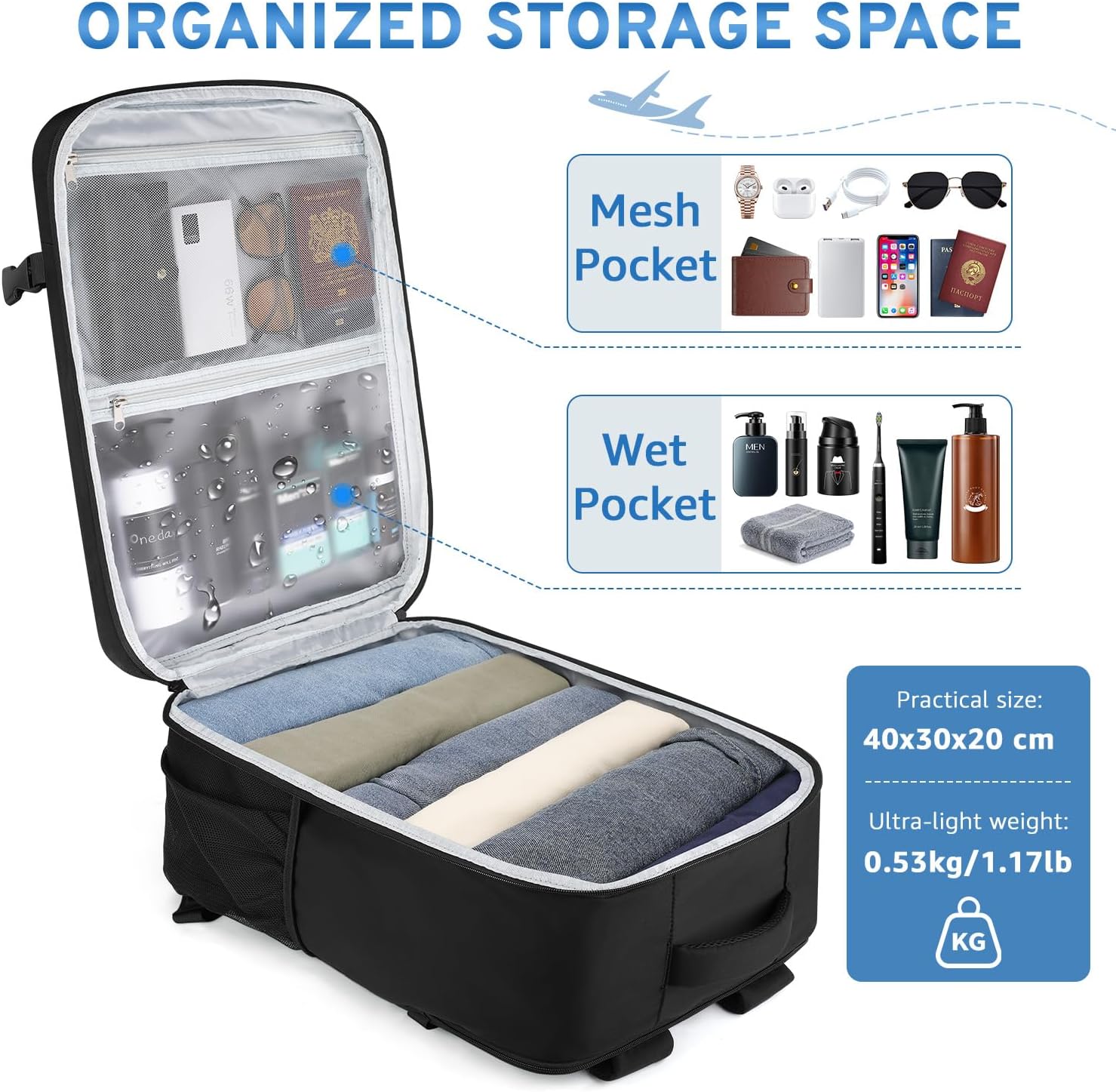 Detalle de ZOMFELT Ryanair Cabin Bag 40x30x20