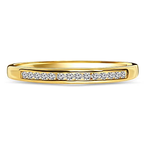 Detalle 1 de Miore Ring Women Eternity Diamonds 0.10 ct in White Gold 18 Kt / 750