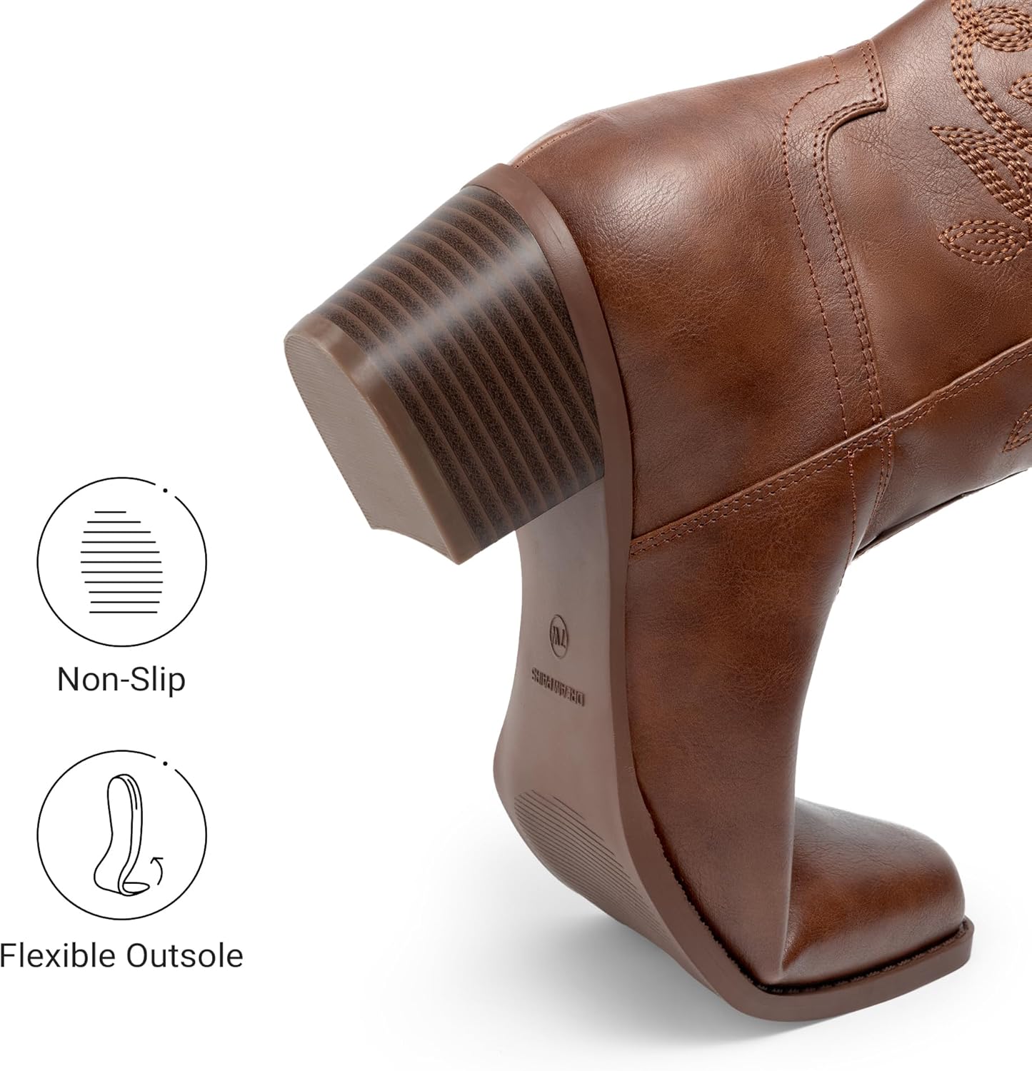 Thumbnail 5 de DREAM PAIRS Cowboy Boots 2.4 in Heel