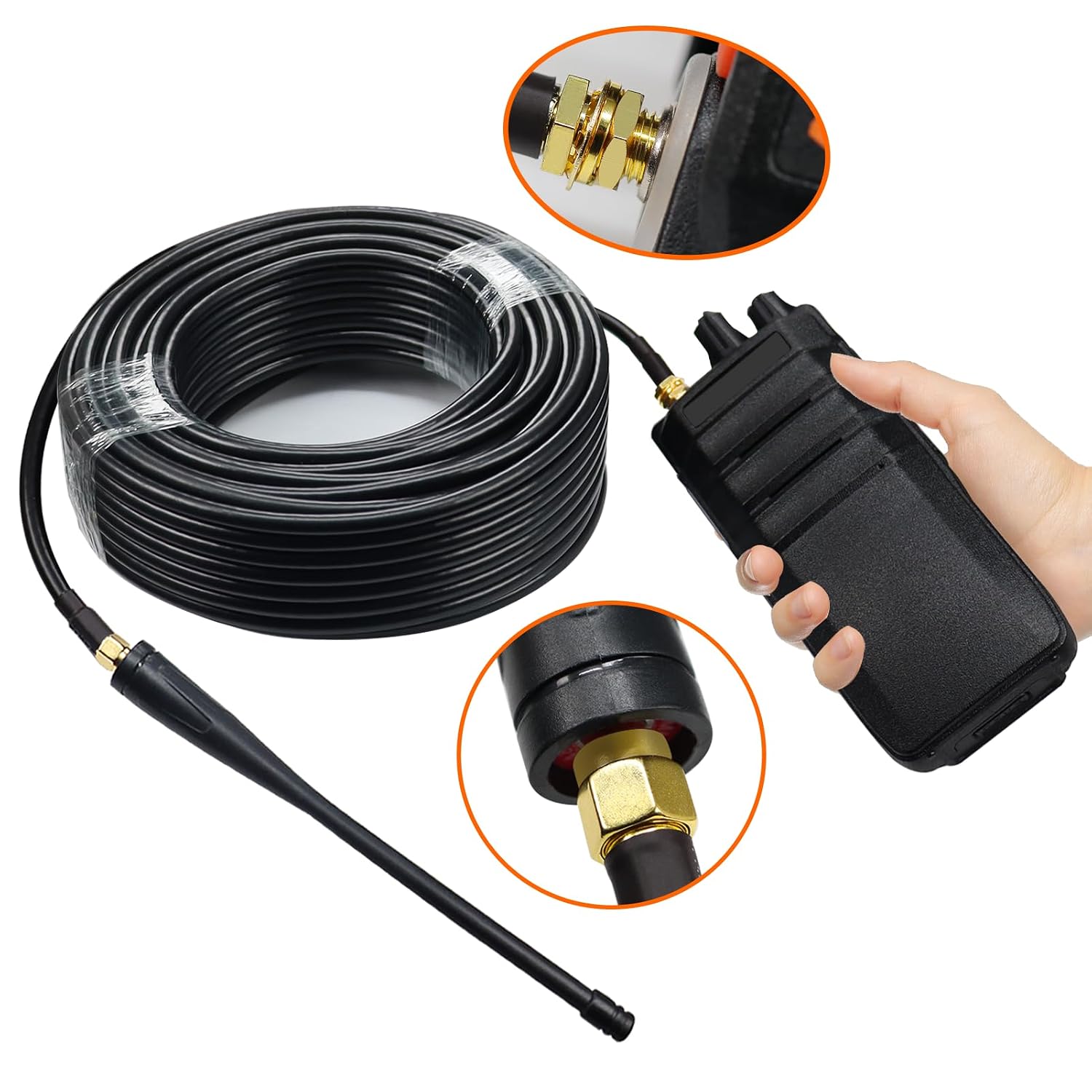 Detalle de TUOLNK 20M WiFi Antenna Extension Cable (SMA Male to SMA Female, RG58, 50 Ohm)