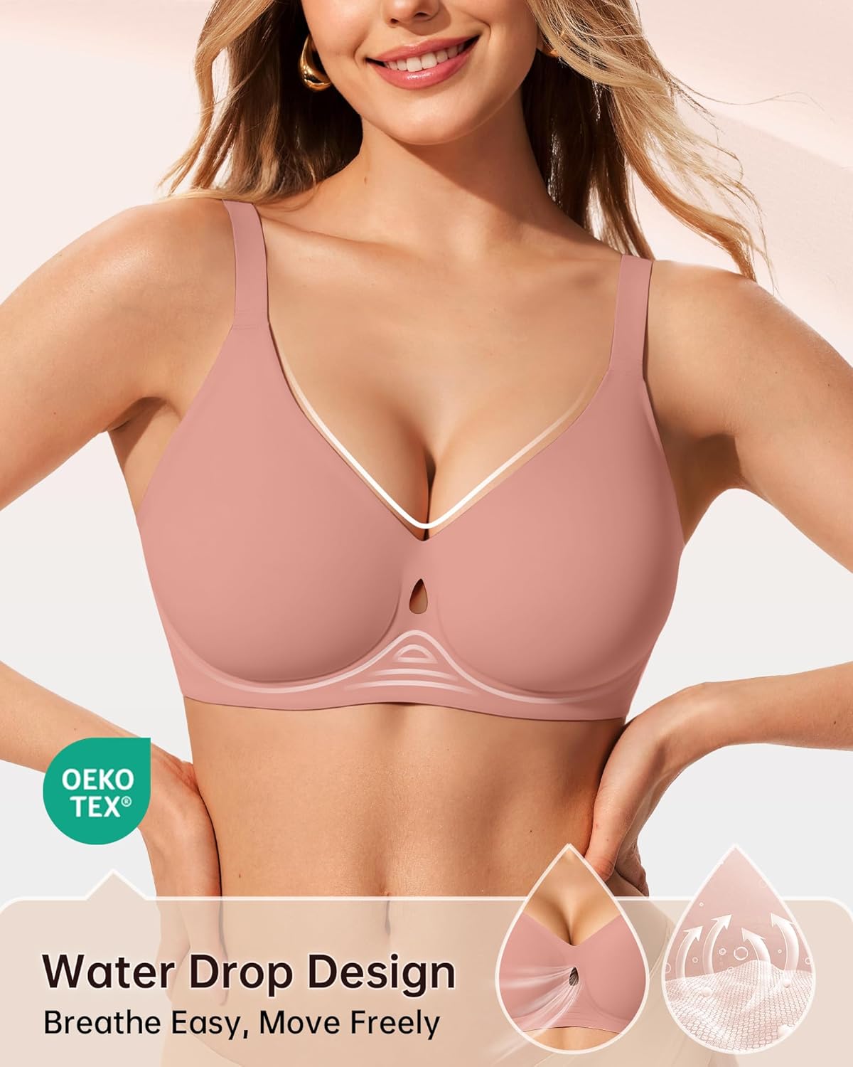 Thumbnail 1 de LetsJoli Wireless Jelly Bra: Seamless, Full Coverage Comfort for Everyday Wear
