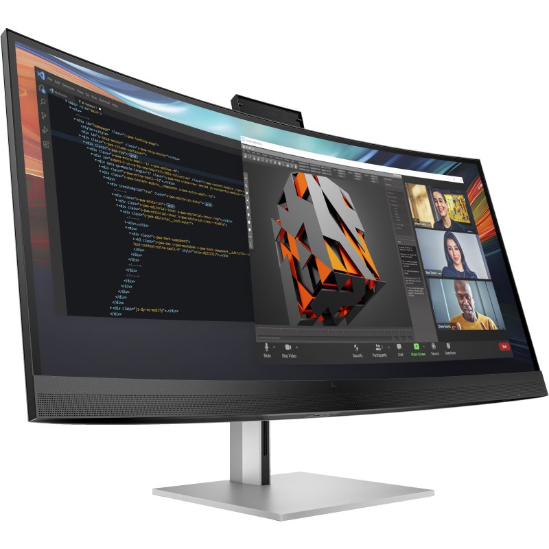 Detalle de HP 39.7" 5K2K Serie 7 Pro: monitor curvo 5K2K con Thunderbolt 3, webcam 4K y altavoces Hi‑Fi