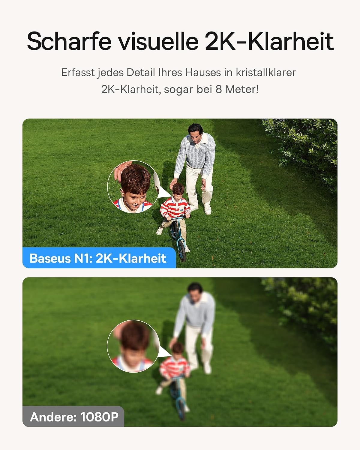 Detalle 2 de Baseus Security N1 Überwachungskamera 210 Tage