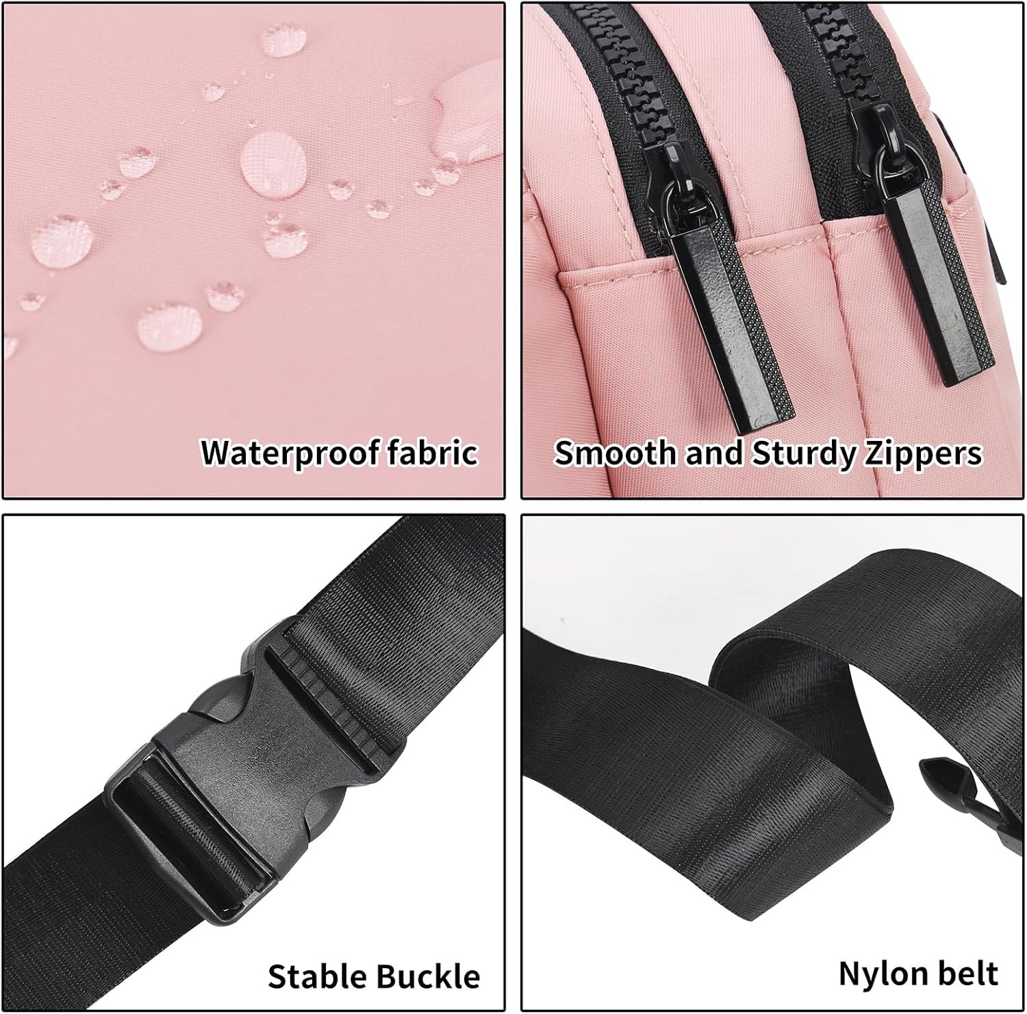 Thumbnail 2 de Bumbag Waist Fanny Pack for Ladies – 21x13x6 cm, 60–155 cm belt, waterproof polyester