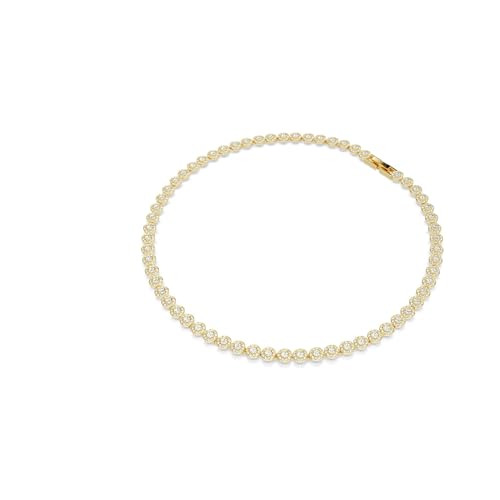 Detalle de Conjunto Swarovski Una Angelic: Collar y Pulsera con pavé transparente en tono oro
