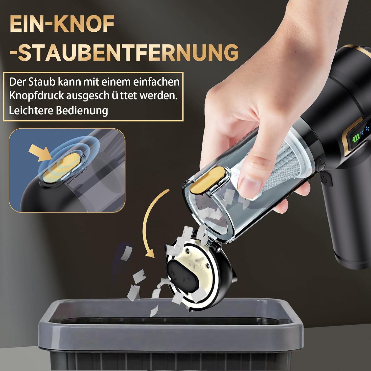 Thumbnail 5 de Lyiazsoy Handstaubsauger kabellos 27000 Pa