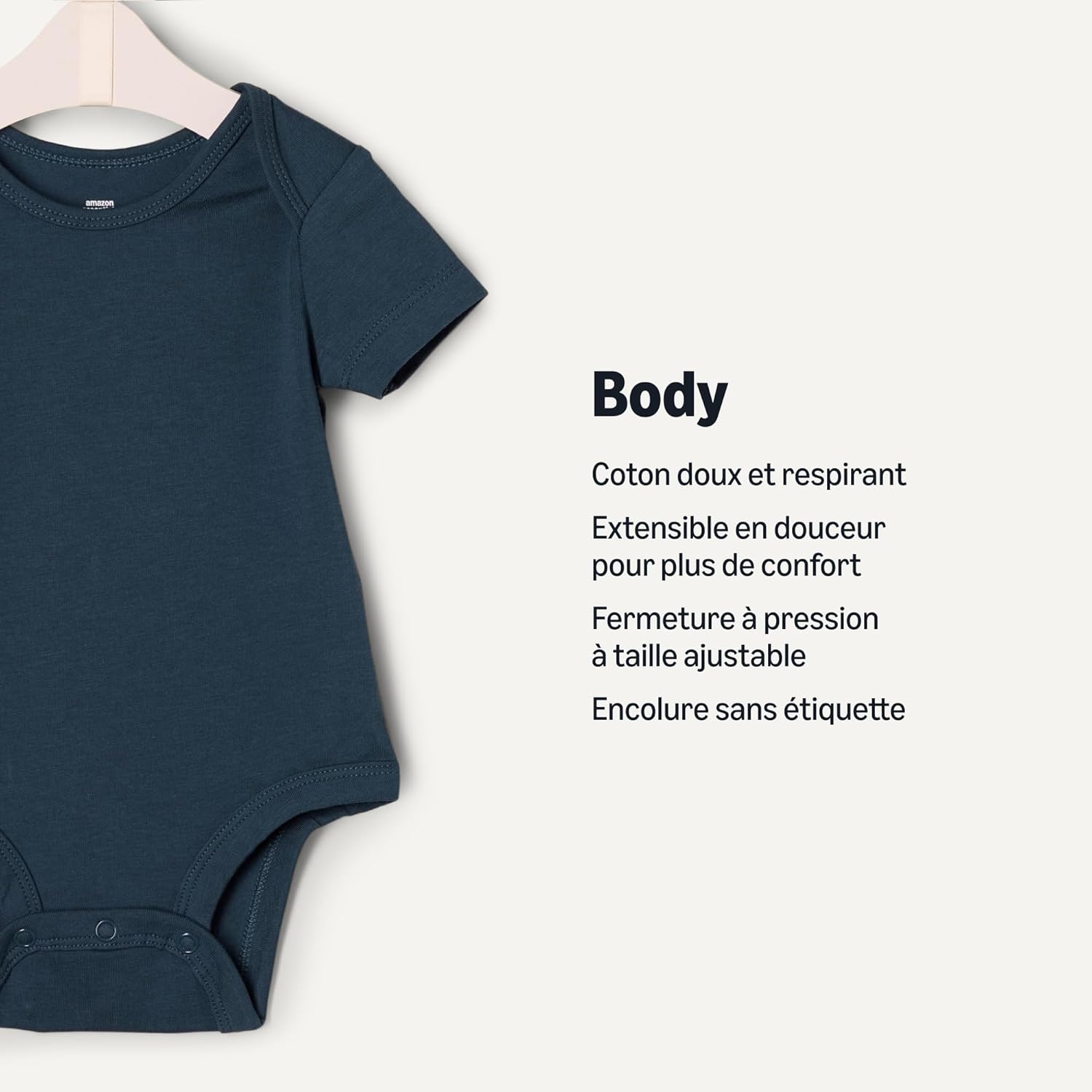 Thumbnail 1 de Amazon Essentials x Sofia Grainge Body Col Rond Manches Courtes Mixte Bébé, Lot de 3