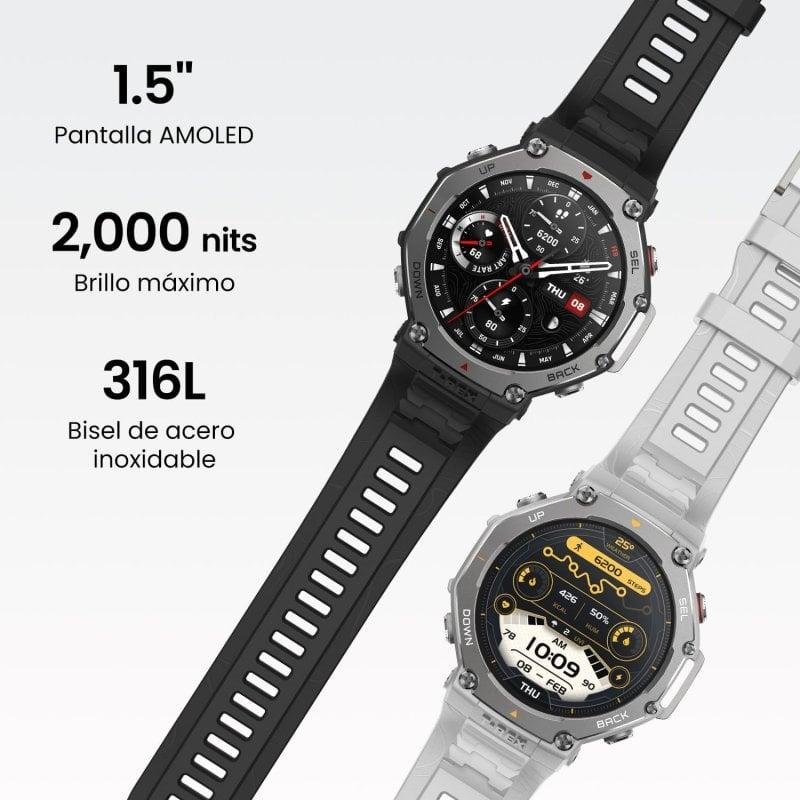 Detalle de Amazfit T-Rex 3: reloj smartwatch AMOLED compacto, robusto y con mapas offline para tus rutas