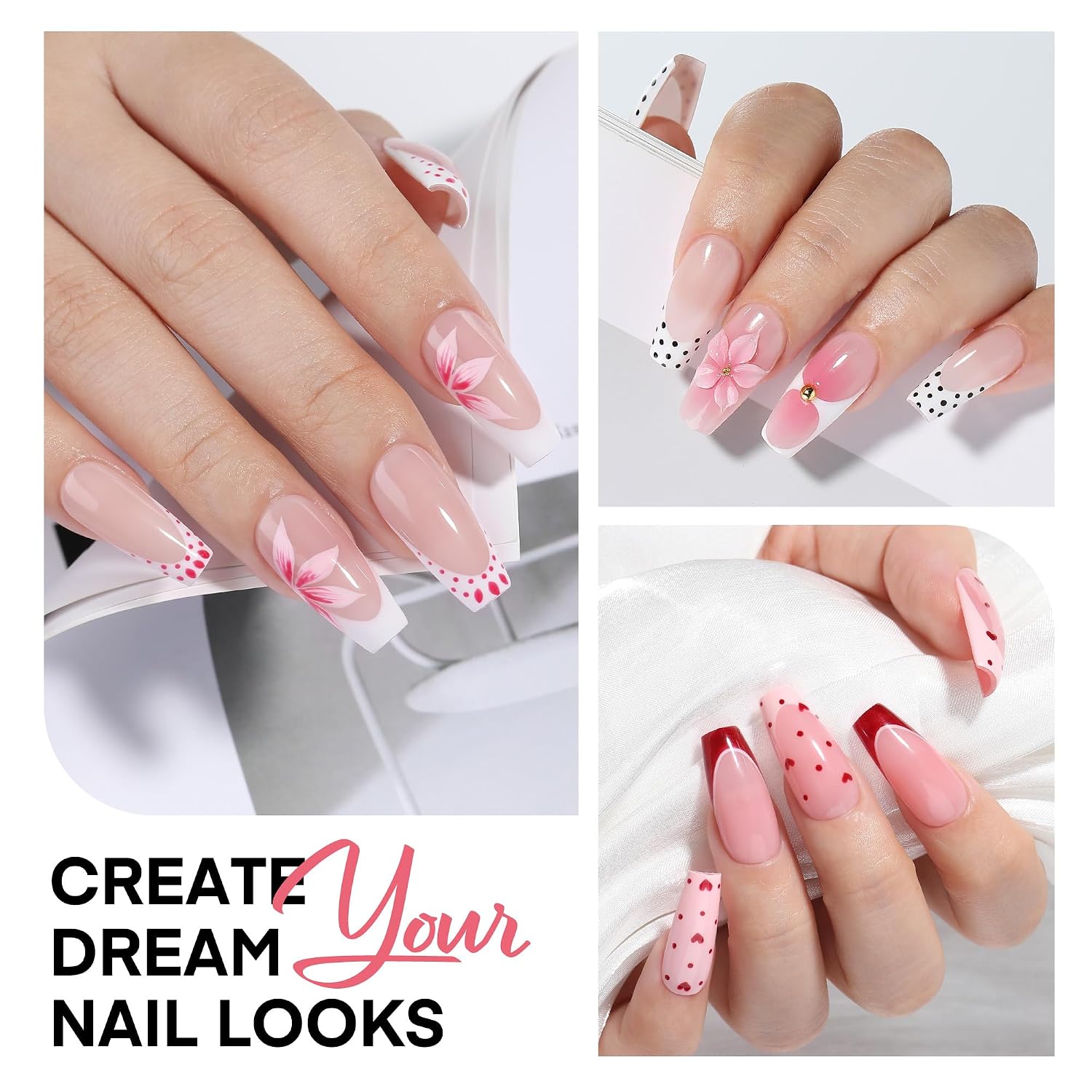 Thumbnail 1 de UNA GELLA Medium Coffin Gel Nail Tips, 150 Pieces