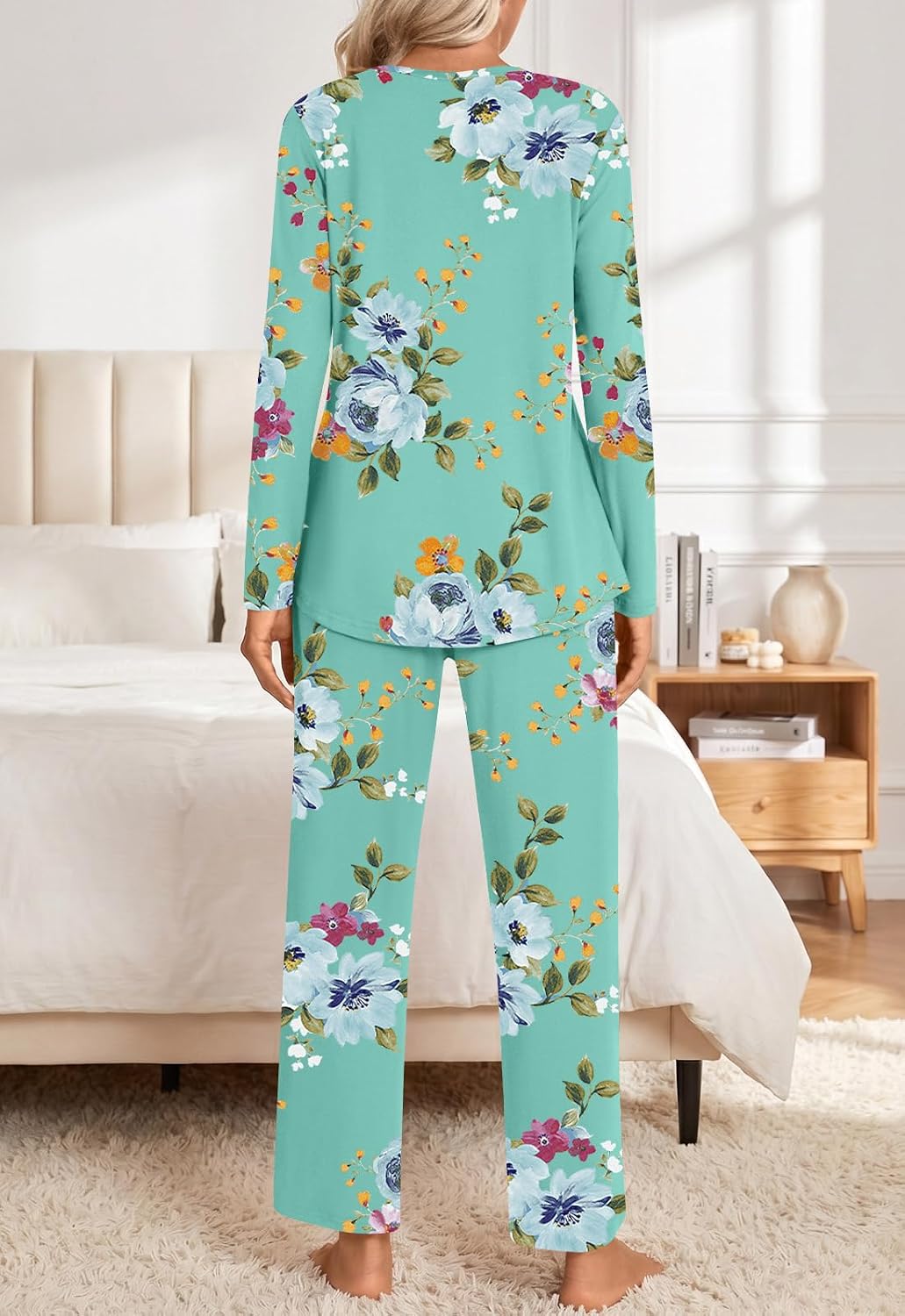 Detalle de Addtoo Women's Pajama Set, Rayon Blend
