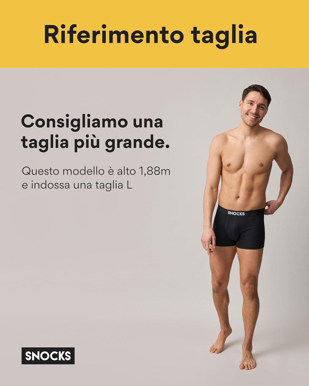 Thumbnail 4 de Snocks Pacco 6 Boxer Uomo Cotone Bio S-4XL