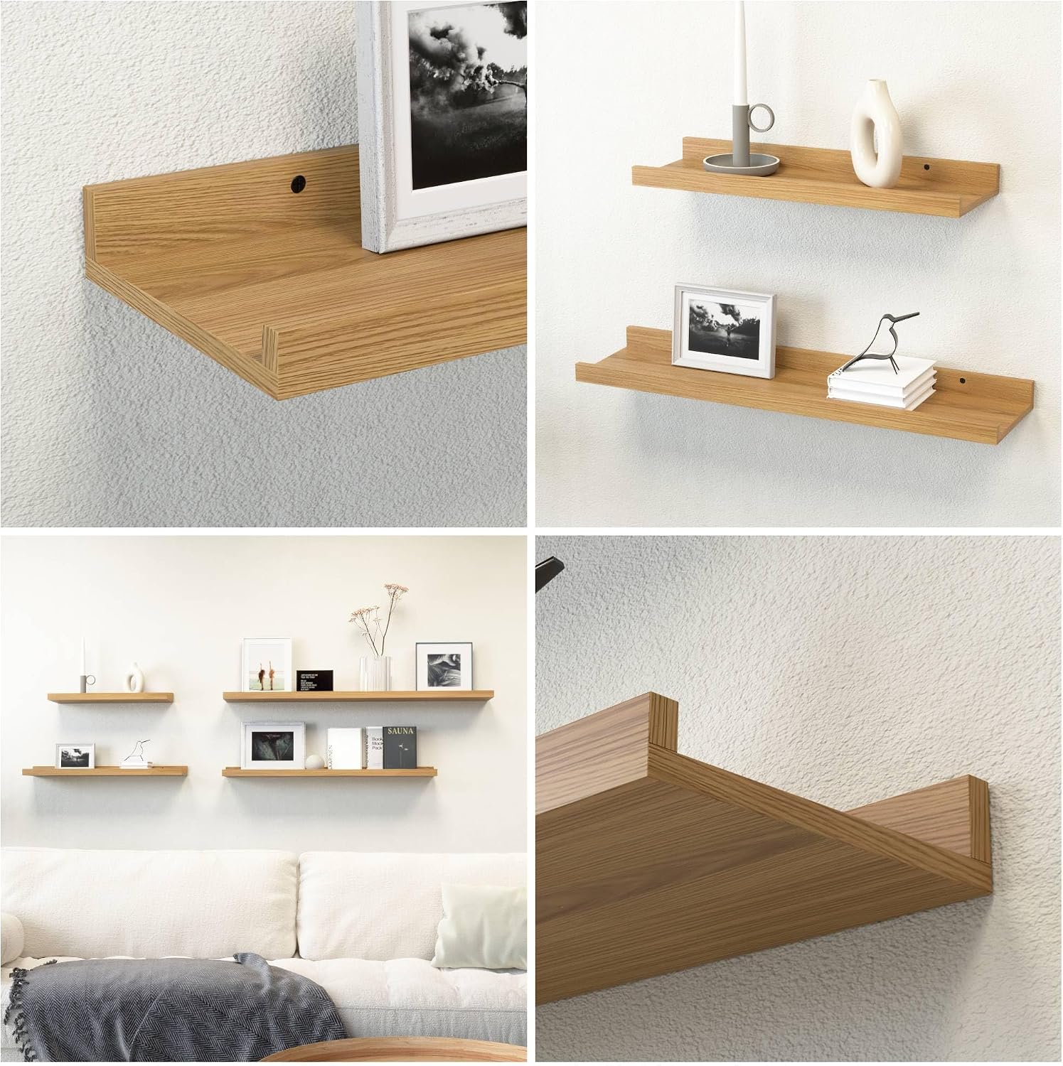 Detalle 2 de RICHER HOUSE Floating Shelves, 15.75-Inch