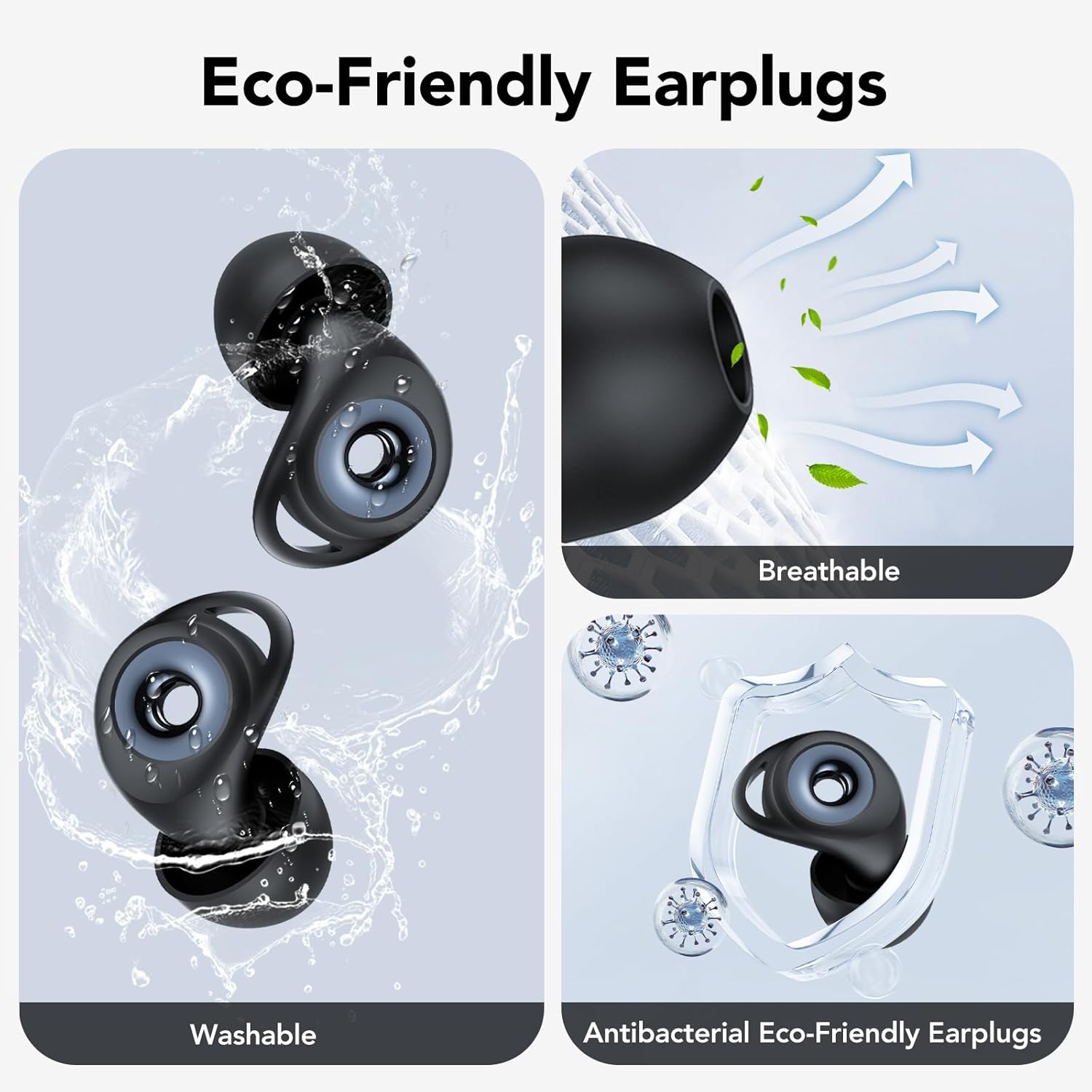 Thumbnail 2 de Ear Plugs for Sleep Noise Cancelling -45dB with Case & 8 Eartips