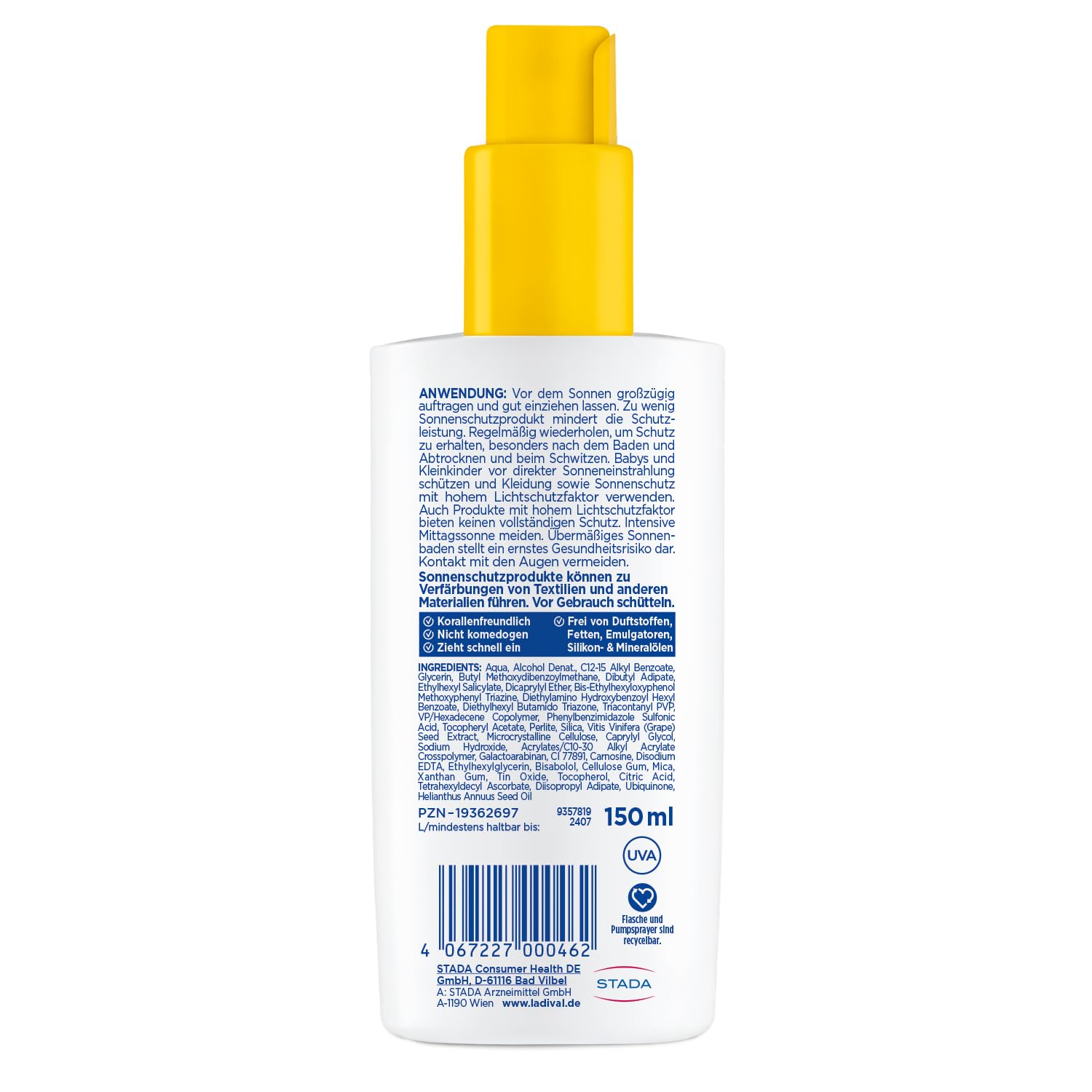 Detalle 2 de Ladival Sonnenschutz Spray LSF 30 für Sonnenallergie