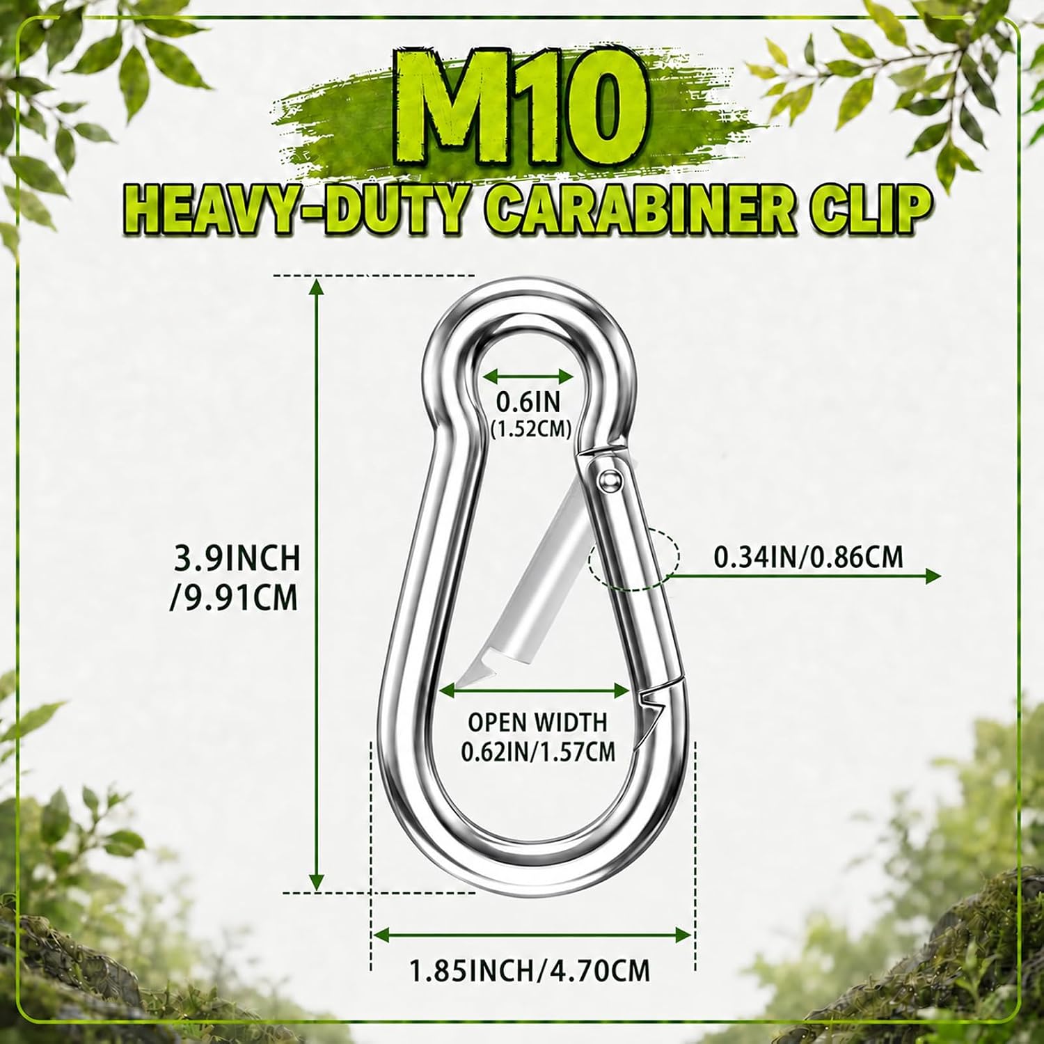 Detalle 2 de Carabiner Clips, 4-Inch