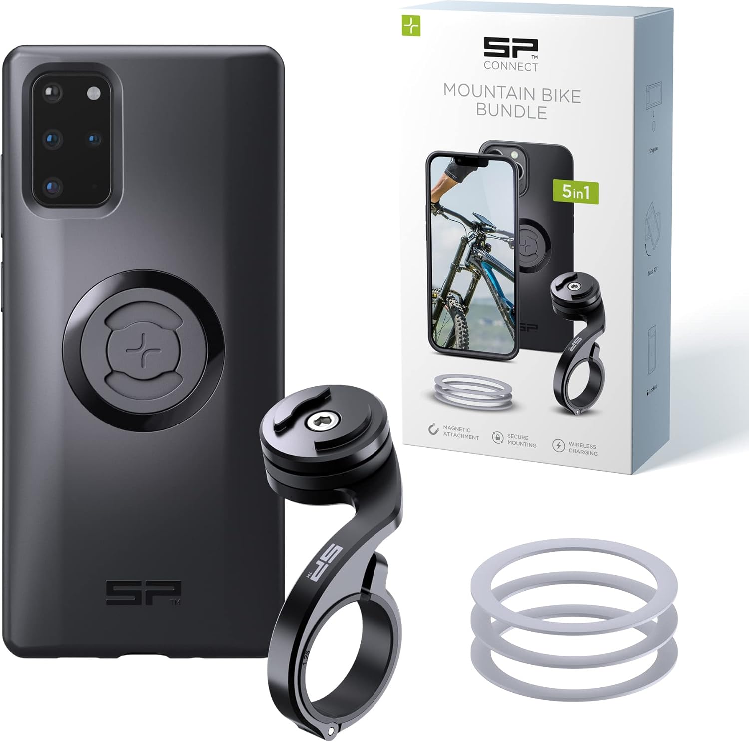 Detalle de SP CONNECT Mountain Bike Bundle SPC+ per Samsung S20+: supporto impermeabile e Custodia protettiva per bici