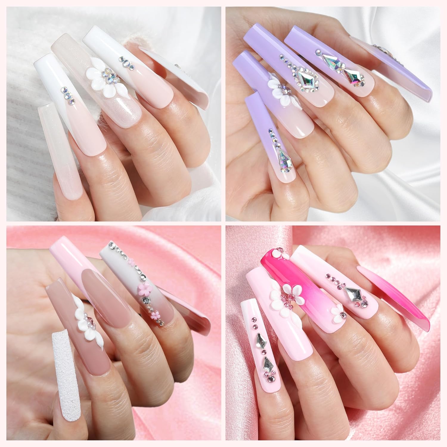 Thumbnail 1 de UNA GELLA XXL Long Square Tips für Gelnägel – 120 Soft-Gel Full-Cover Nail Tips in 12 Größen (ohne Feilen)