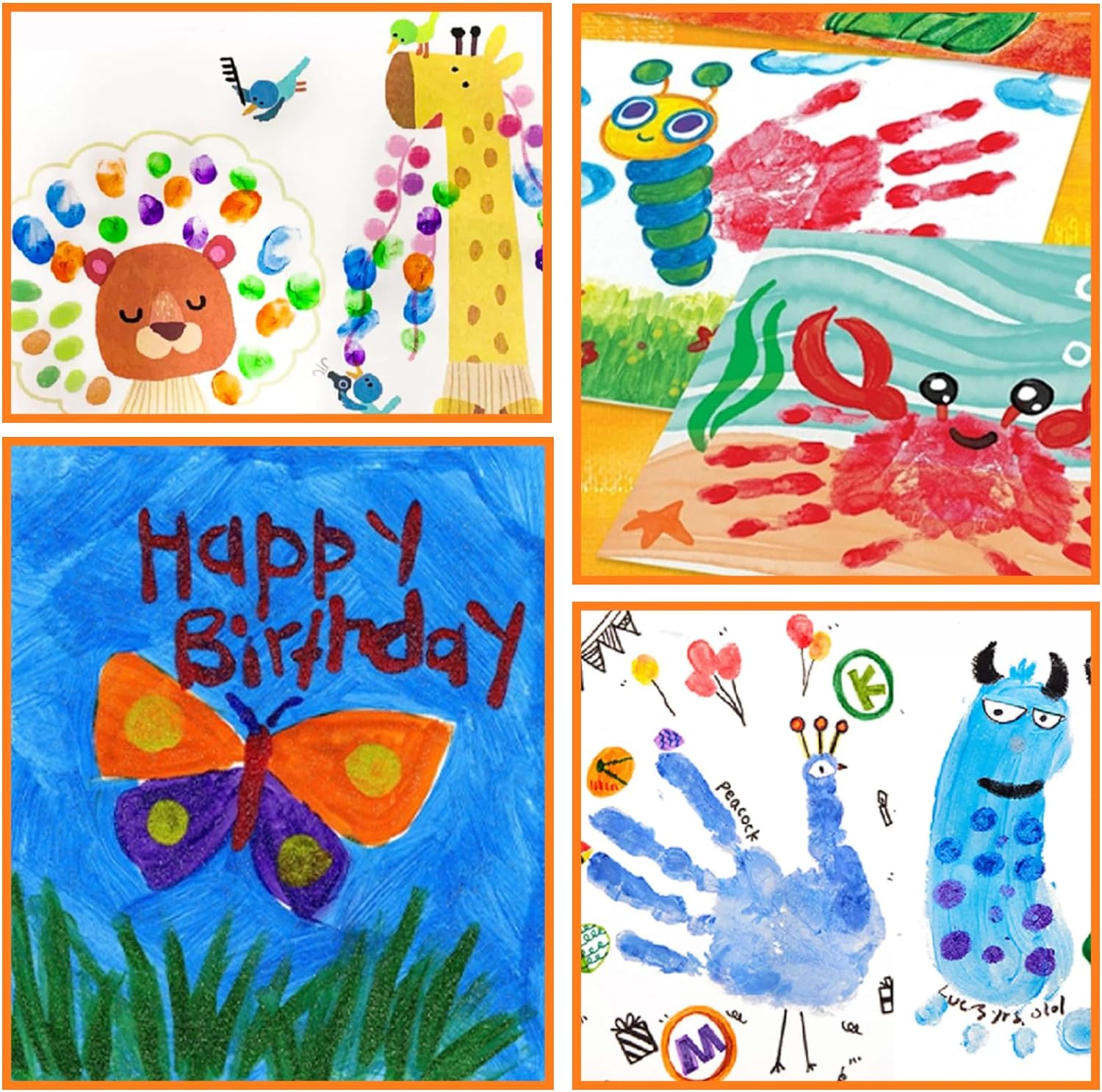 Thumbnail 6 de ABEIER Washable Finger Paint for Toddlers (12 Vibrant Colors, 1.21 fl oz) – Safe, Non-Toxic Hand & Feet Paint