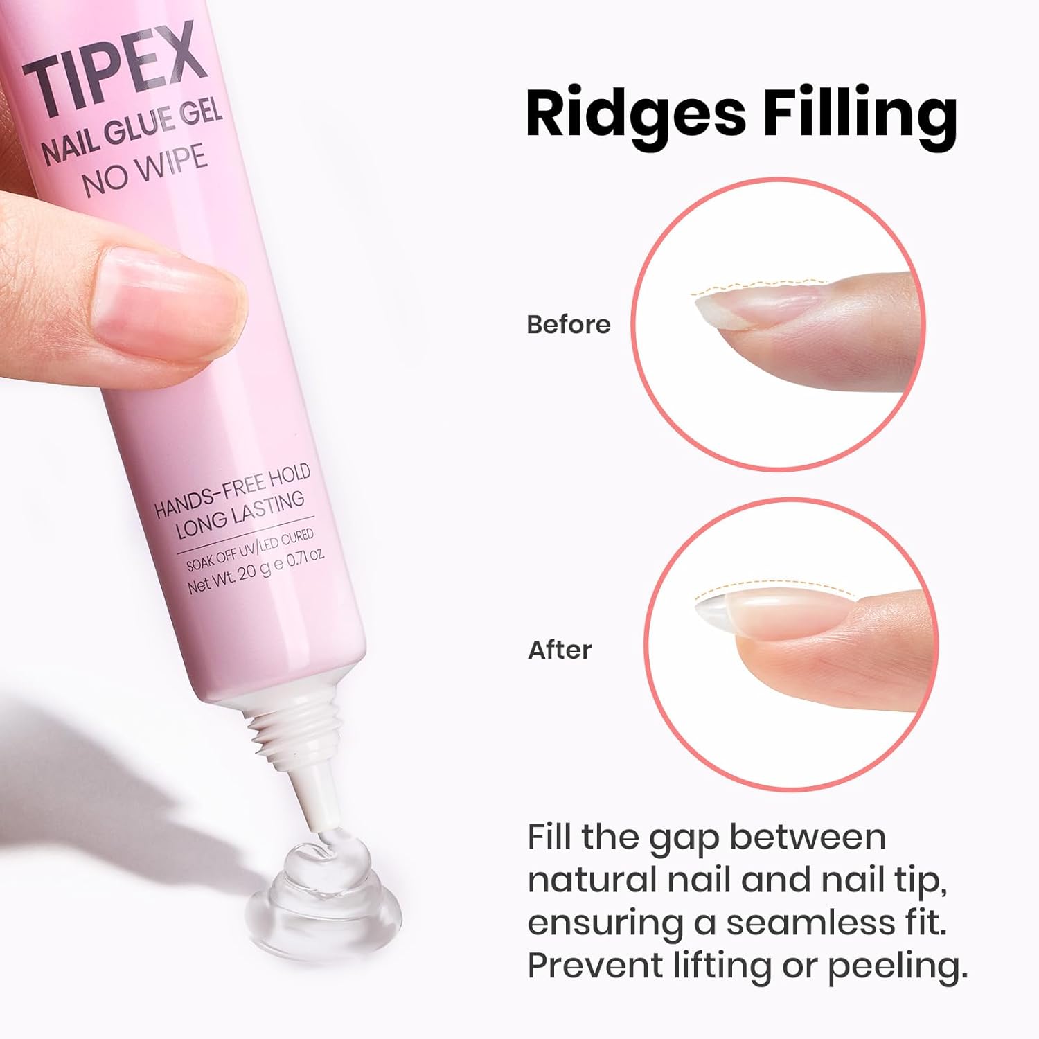 Thumbnail 6 de Beetles 20g Tipex Nail Glue Gel – No Wipe, No Hold, For Tipex Instant Apex Tips