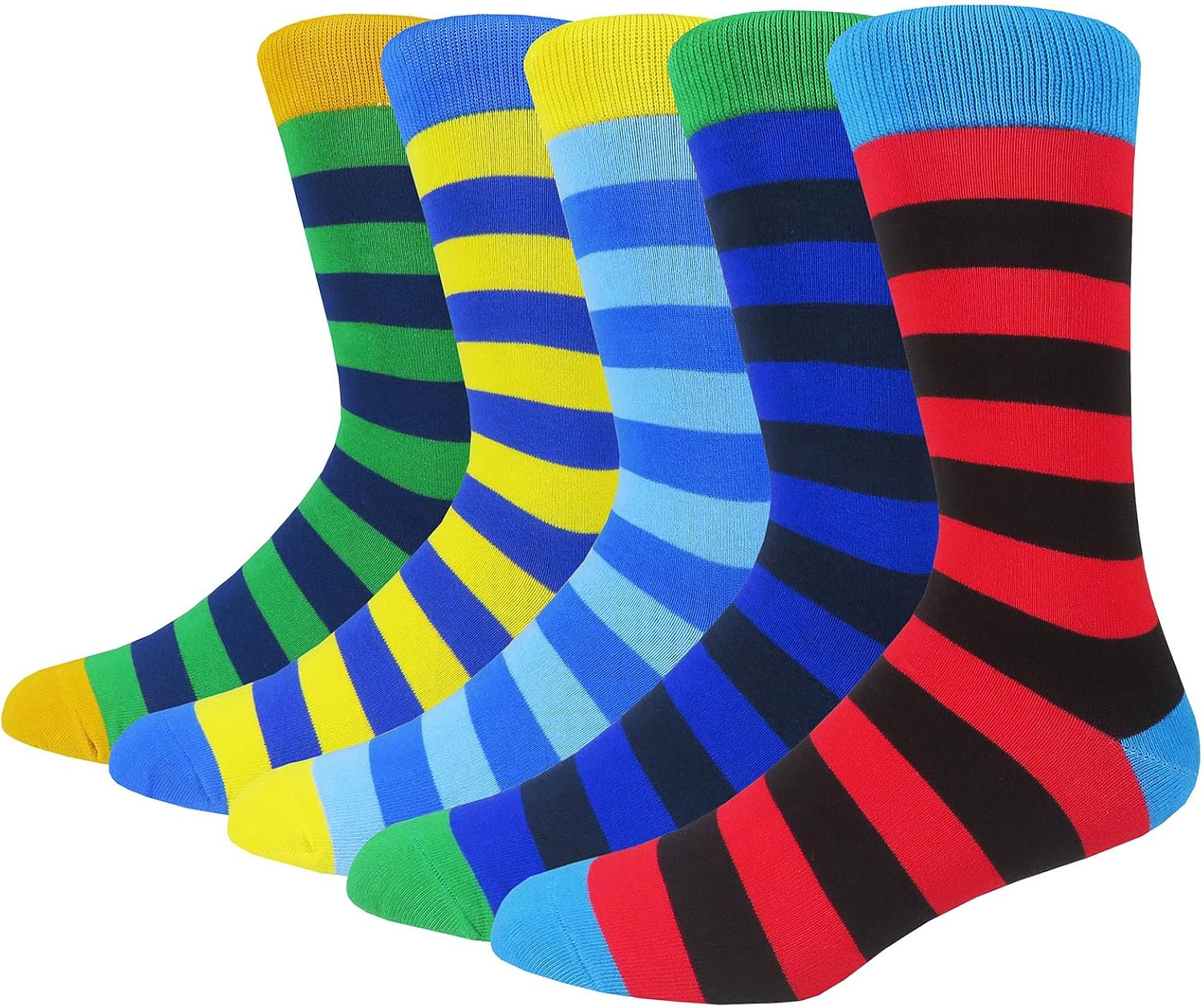 Thumbnail 4 de HIWEAR Mens Socks colourful novelty cotton multipack