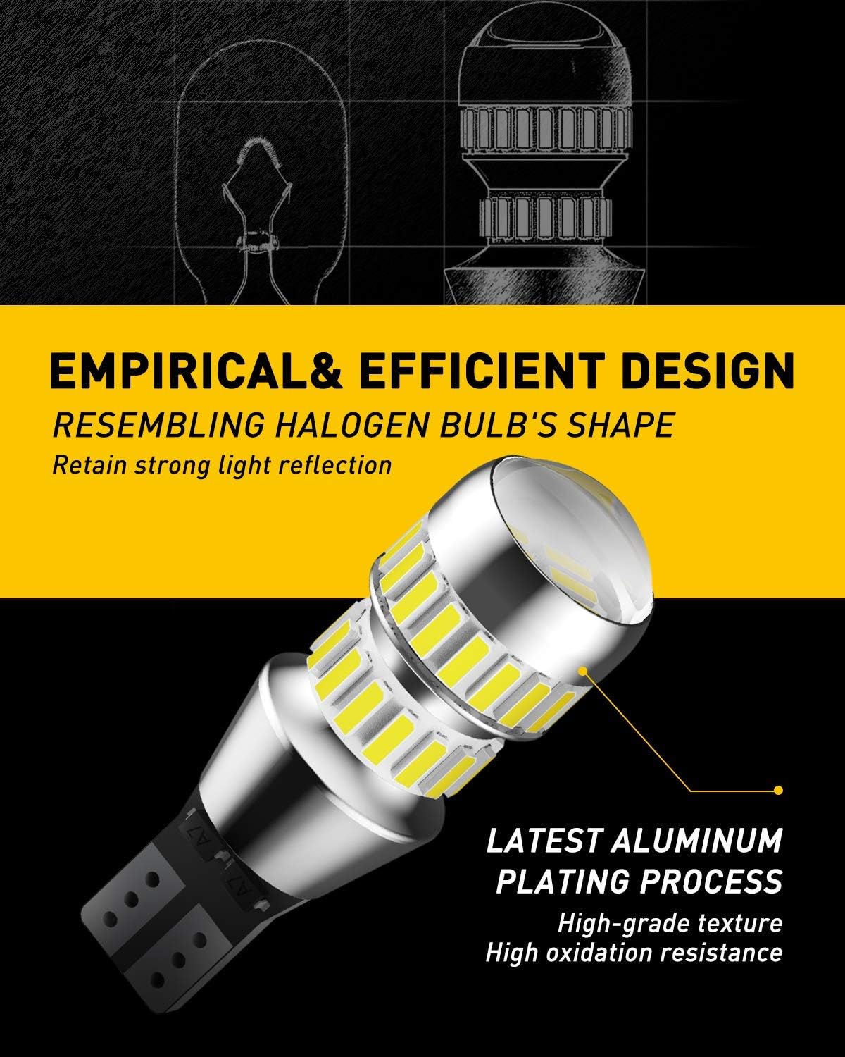 Detalle de AUXITO LED Reverse Light Bulbs 921
