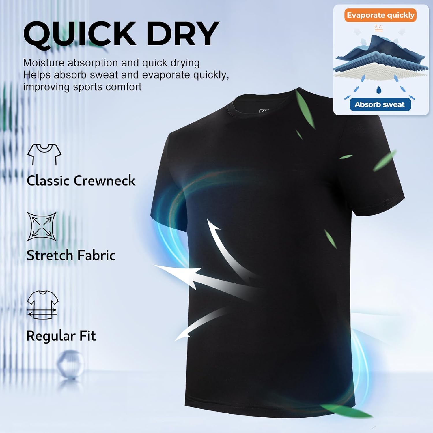 Thumbnail 2 de BAMBOO COOL Men's Undershirts 3-pack