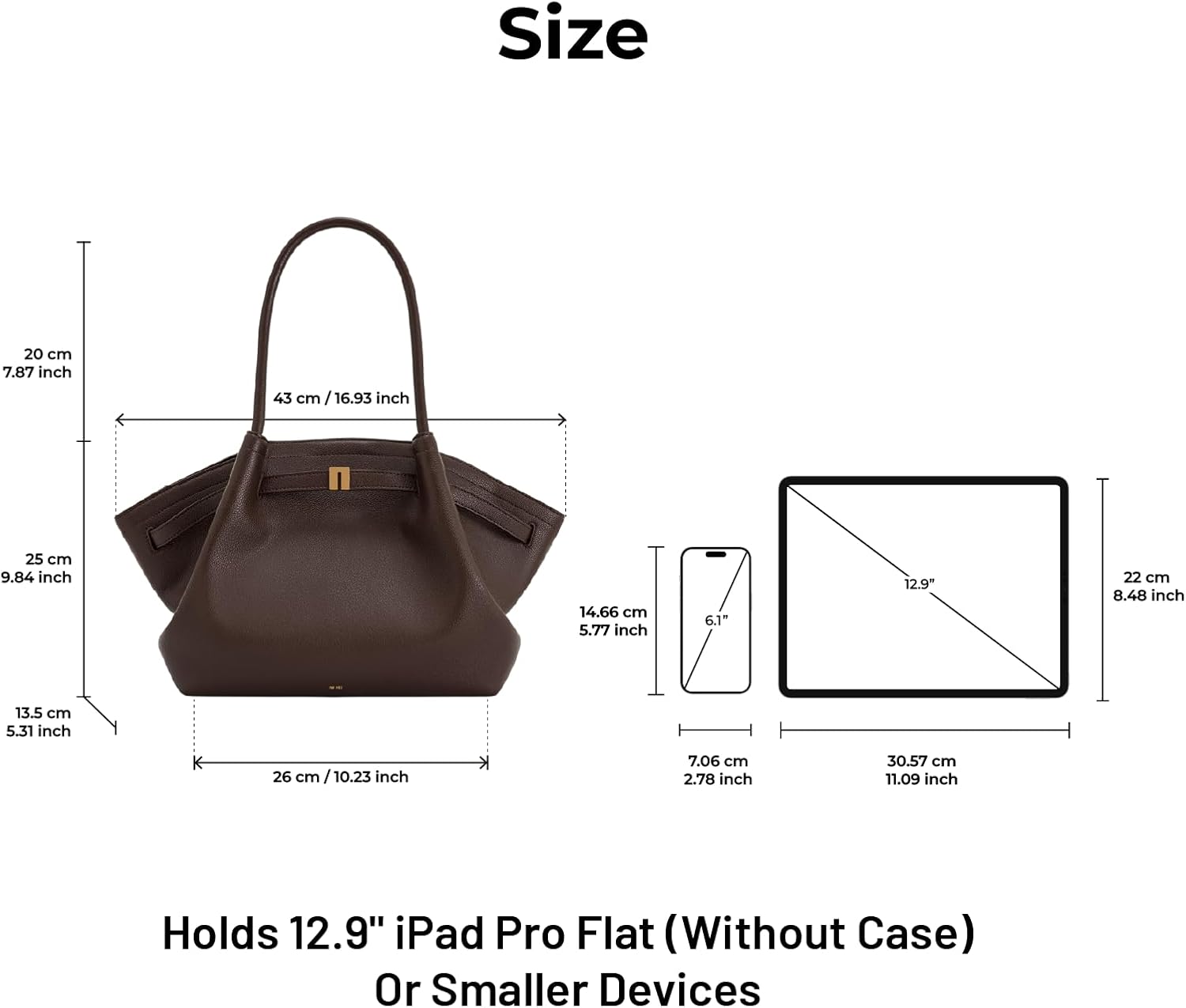 Detalle de JW PEI Hana Medium Tote Bag 16.93"