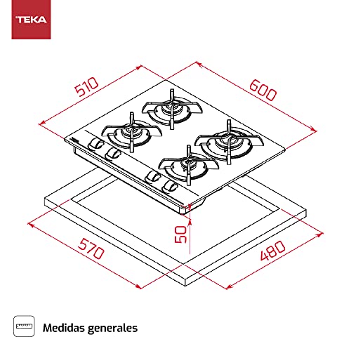 Thumbnail 7 de TEKA GBC 64000 KBN Placa de gas