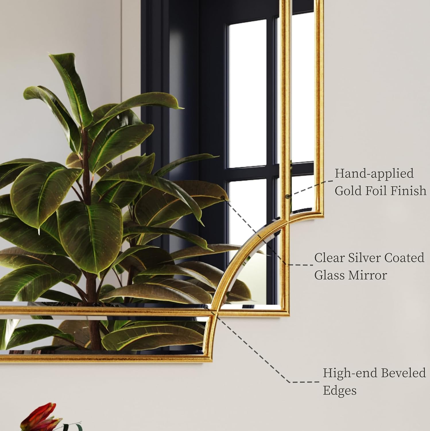 Thumbnail 5 de Kelly Miller Gold Bathroom Mirror 24" x 36" 🪞