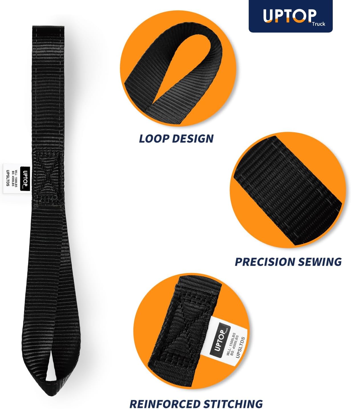Detalle 1 de Uptop Soft Loop Tie-Down Straps 6-Pack