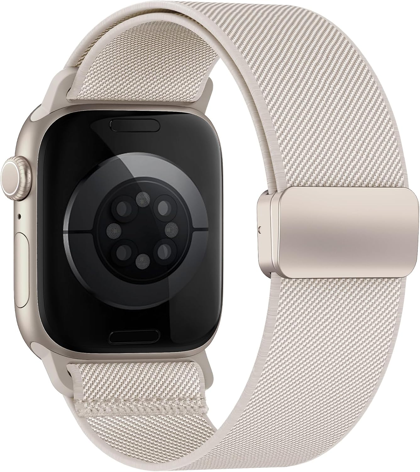Detalle de Yoohoo Magnetic Elastic Nylon Sport Strap for Apple Watch (38/40/41/42/44/45/46/49mm)