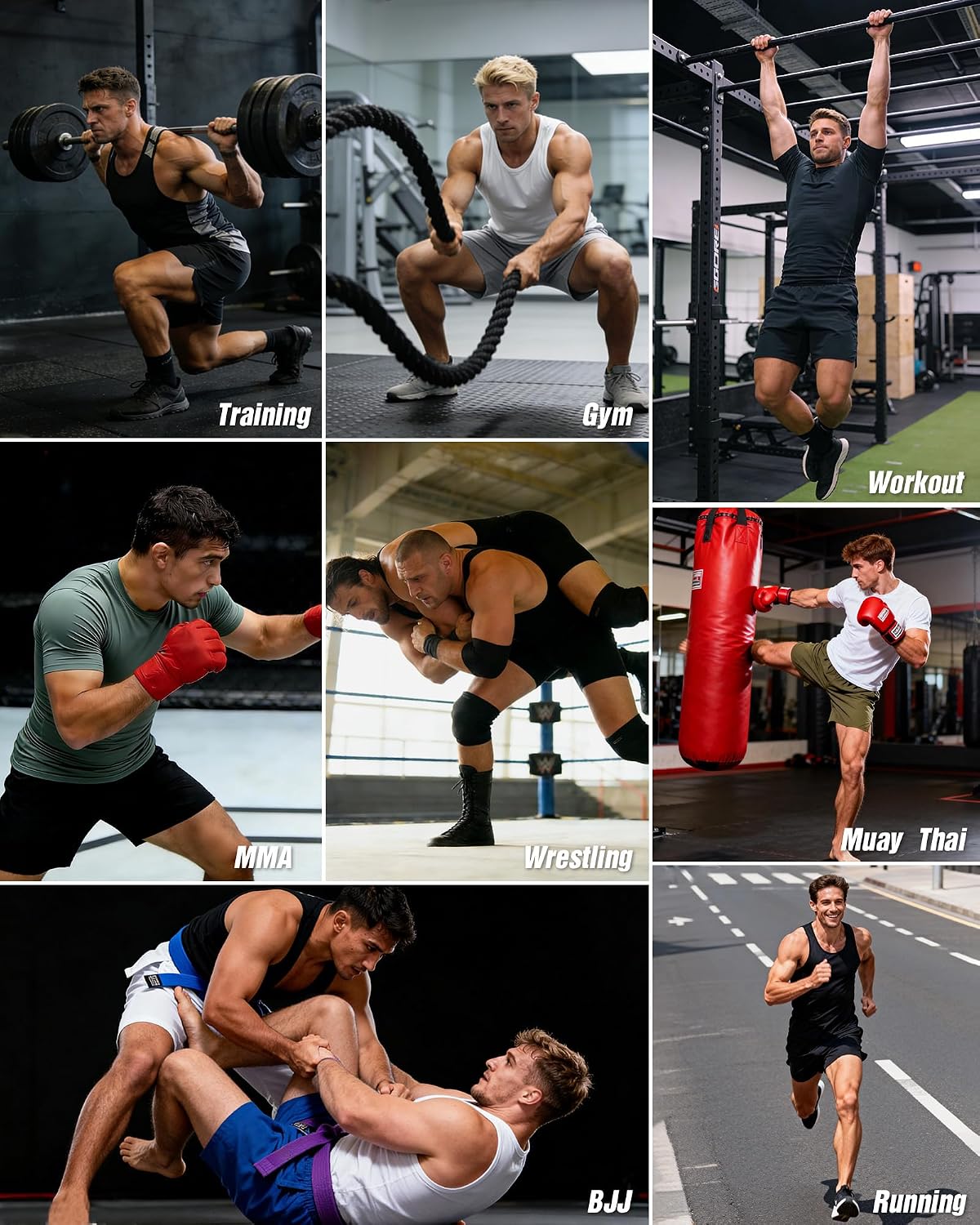 Thumbnail 6 de Runhit BJJ Shorts Polyester-Spandex Blend