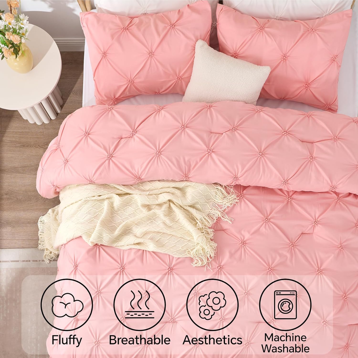 Thumbnail 4 de BEDELITE California King Comforter Set 3pc