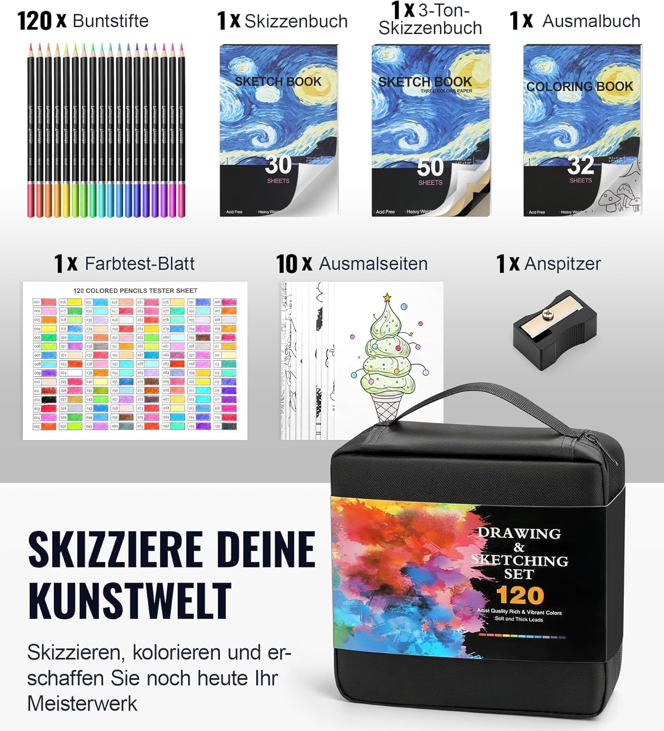 Thumbnail 1 de COOL BANK 120 Buntstifte Set – 120 Farben 🎨