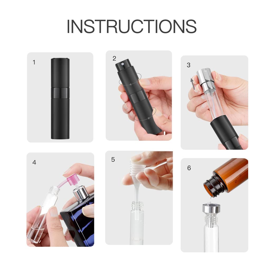 Thumbnail 4 de LISAPACK 8ml Atomizer Perfume Spray Bottle for Travel