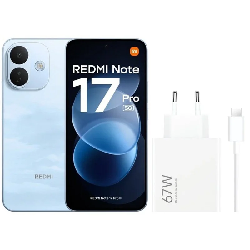 Detalle de Xiaomi Redmi Note 17 Pro 5G 6GB/256GB azul — autonomía extrema y carga ultrarrápida en un formato 6,83 pulgadas