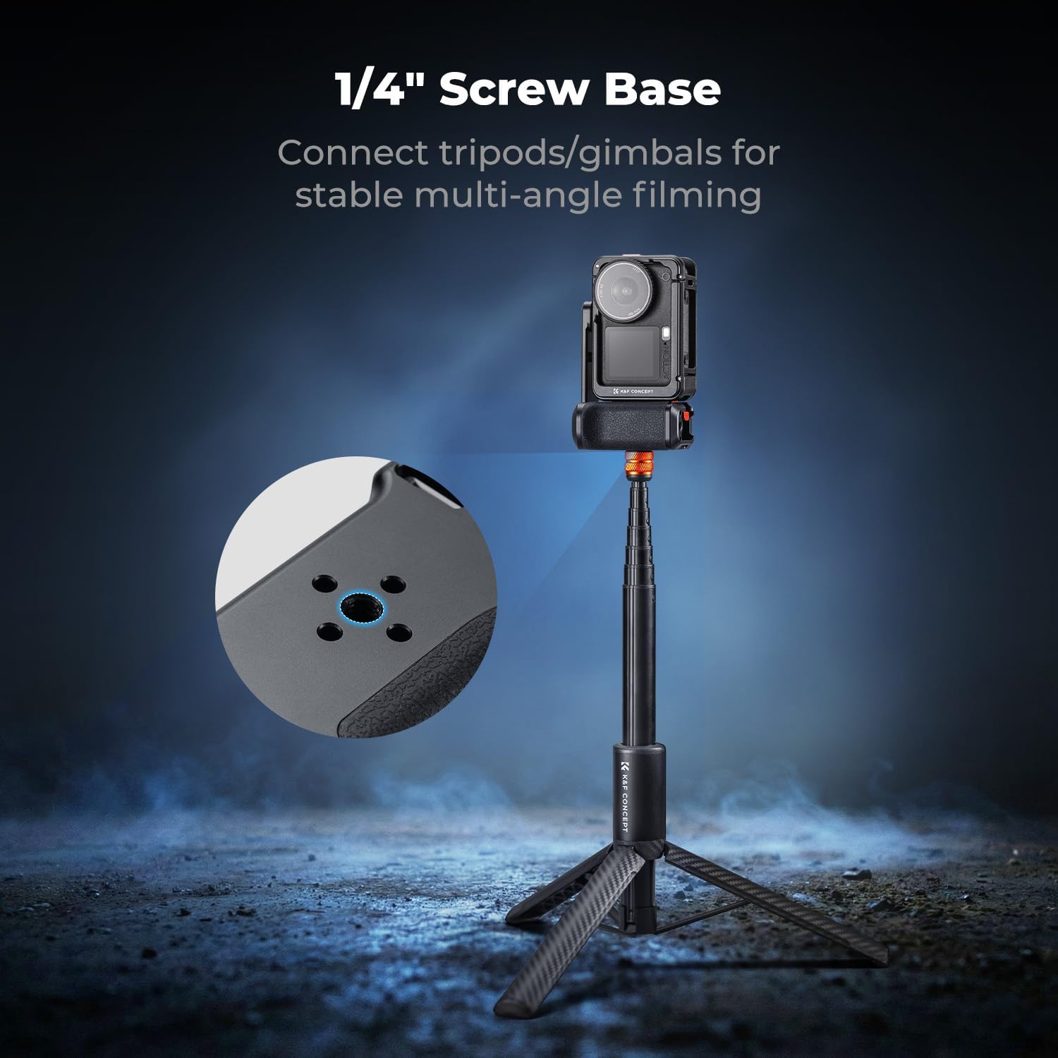 Detalle de K&F CONCEPT Metal Street Grip Kit for DJI Osmo Action 6