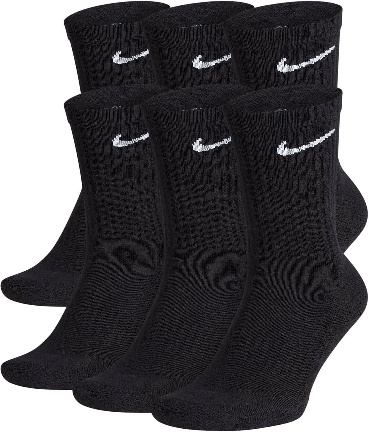 Thumbnail 1 de Nike Mixte Cush Crew - 3p Value Chaussette Noir/Blanc (S EU) – Confort et durabilité