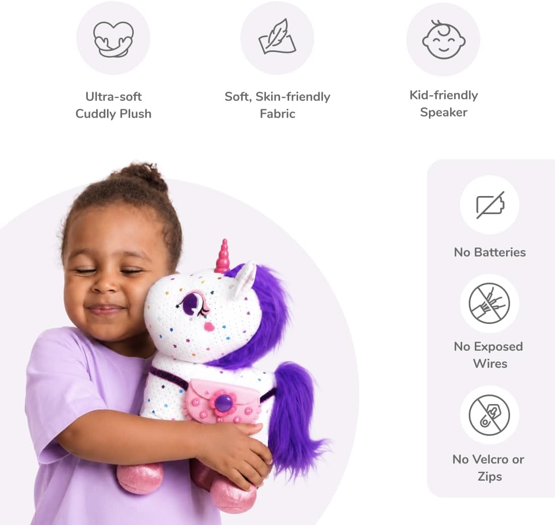 Detalle 2 de Shifu PlayShifu Smart Talking Plush Toy – ZeeZee Unicorn (Interactive Singing & Storytelling)