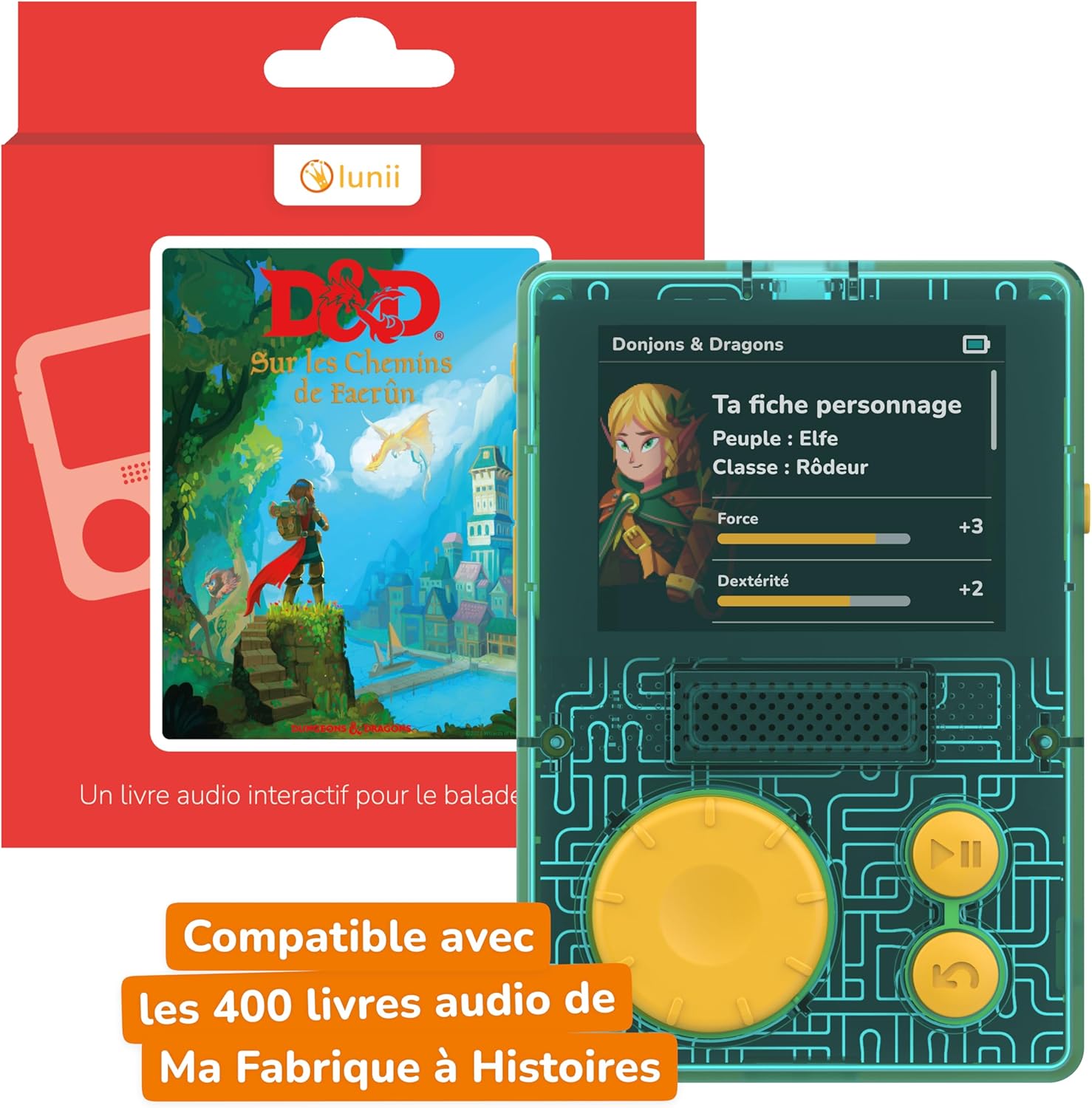 Thumbnail 1 de Lunii Coffret FLAM - Livre audio D&D 2 en 1 pour enfants 7–14 ans