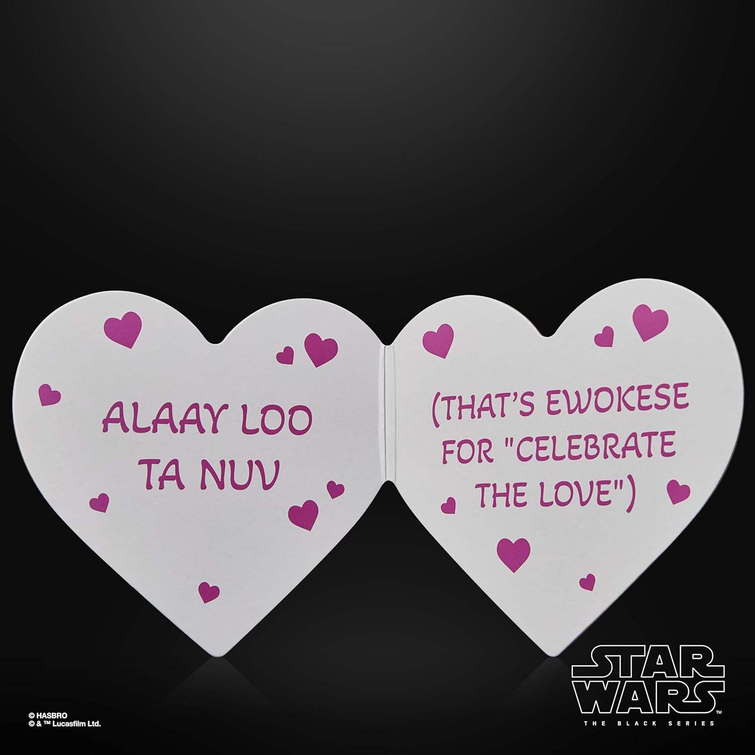 Thumbnail 4 de Star Wars The Black Series Ewok (Valentine’s Day Edition) — Figurine premium 15 cm
