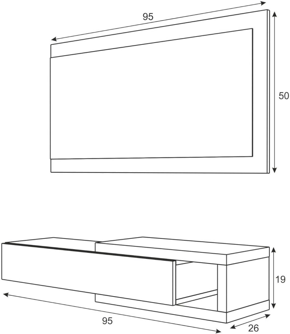 Detalle de Dmora Mcallen mobile ingresso 95x26 cm