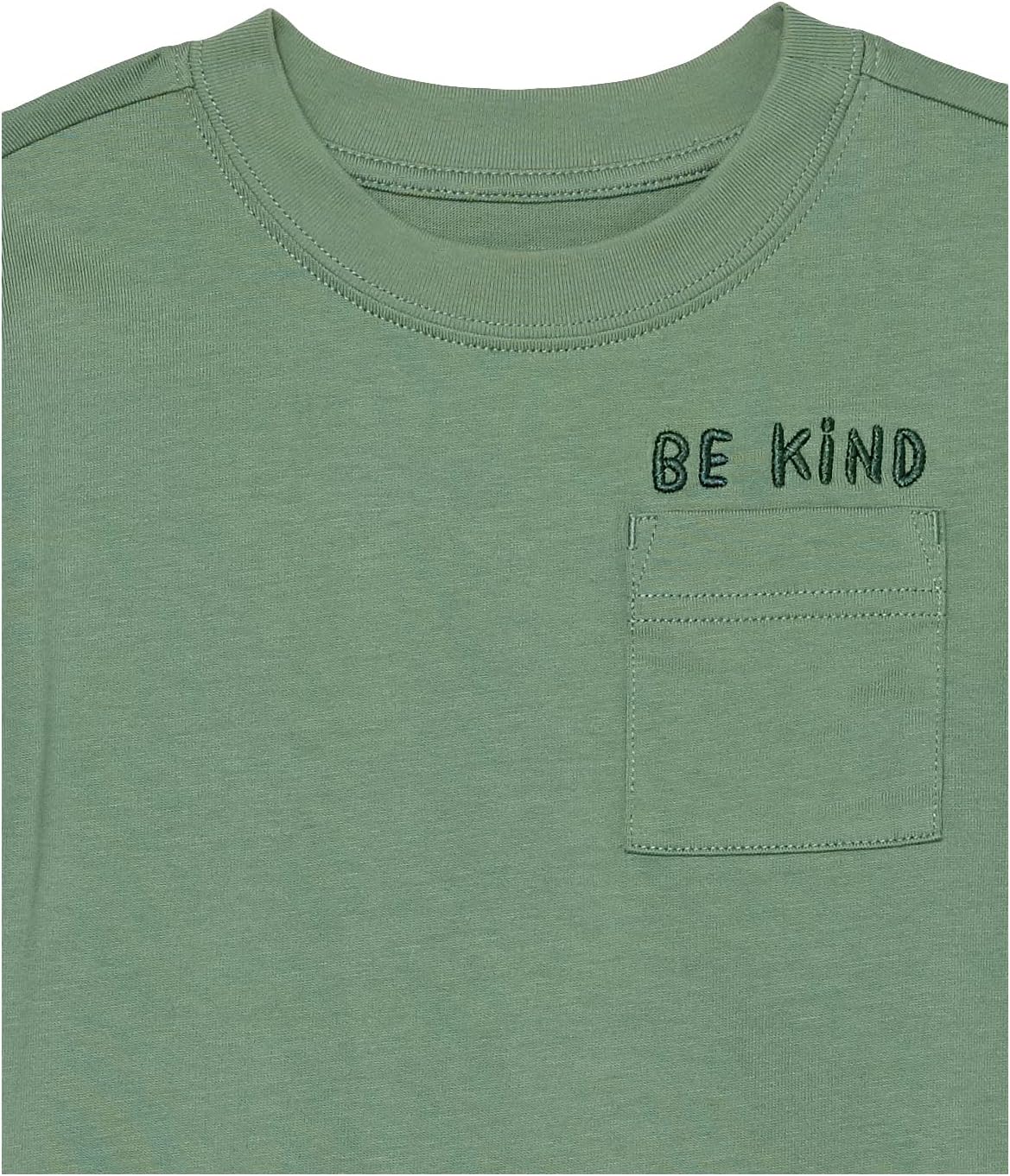 Detalle de Amazon Essentials T‑Shirt a Maniche Corte Stile Moderno Unisex Bambini e Ragazzi – Pacco da 3