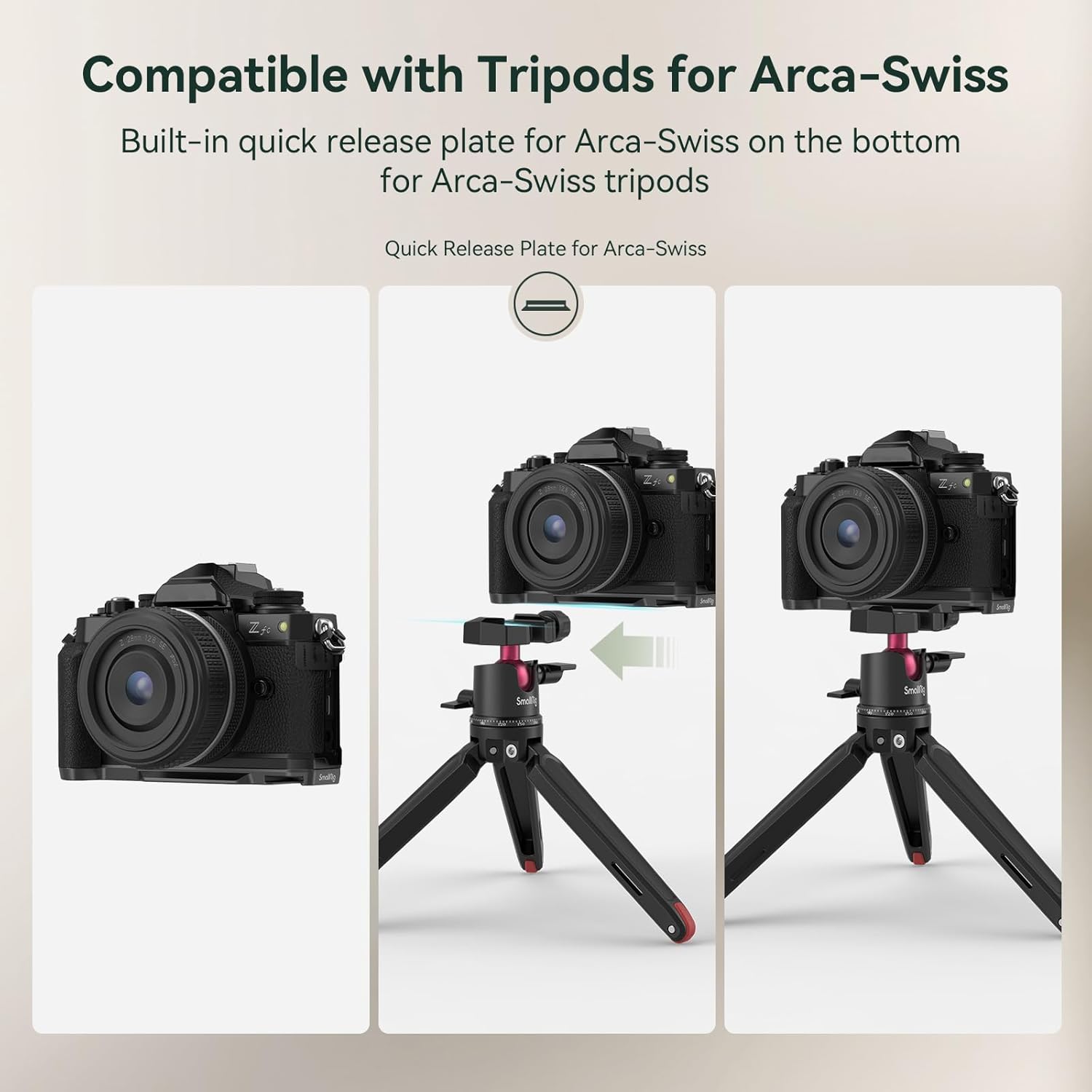 Thumbnail 5 de Poignée SMALLRIG Z FC en L pour Nikon Z FC – légère, confortable et capable d’Arca