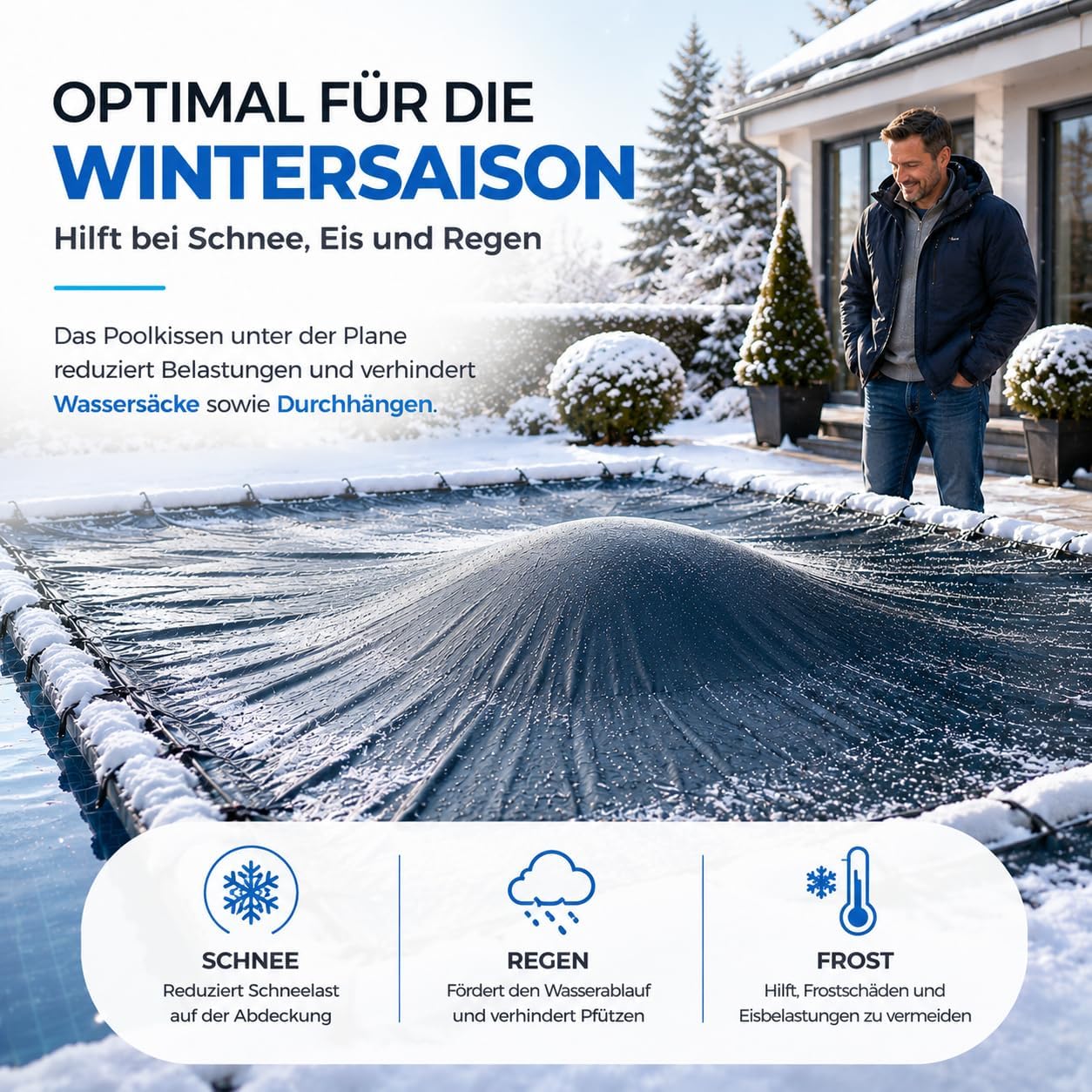 Detalle de TK Gruppe Timo Klingler Poolkissen – rund poolkudde 120 × 120 cm