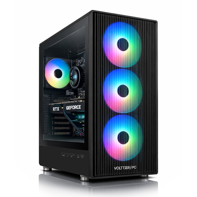 Detalle 2 de VolttierPC Pc Gaming Completo Intel i5-12400F, 32GB, 1TB SSD y RTX 3050 + Monitor 24