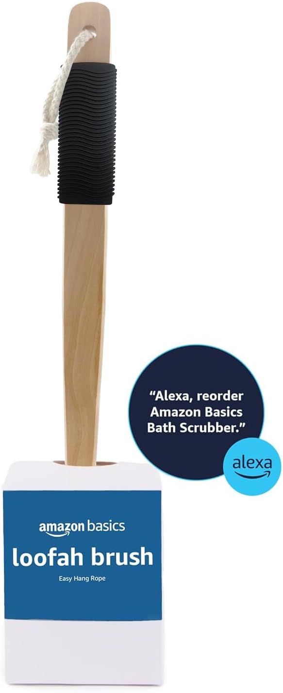 Thumbnail 3 de Amazon Basics Loofah Body Brush with Shower Handle