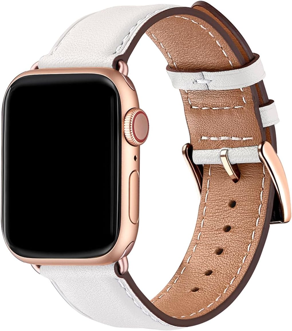 Thumbnail 6 de SUNFWR Lederarmband für Apple Watch – 42–49 mm, Ersatzlederband aus hochwertigem Leder