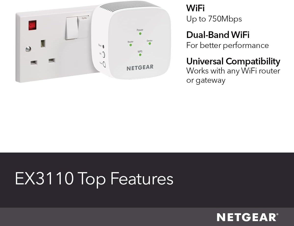 Thumbnail 1 de NETGEAR EX3110 WiFi extender 300 Mbps